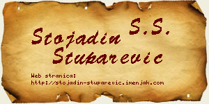Stojadin Stuparević vizit kartica